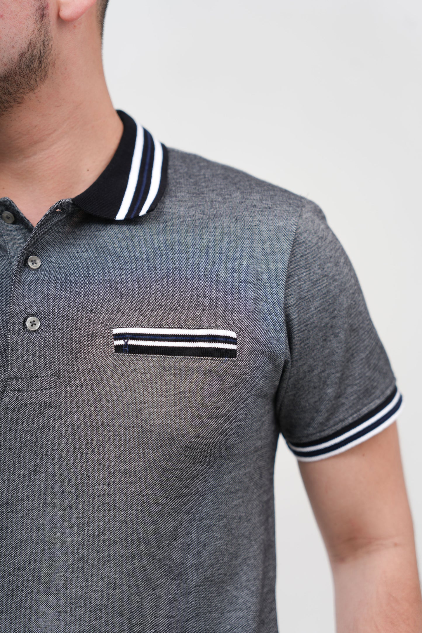 TB Polo - 2 50% Algodón 50% Polyester - Negro