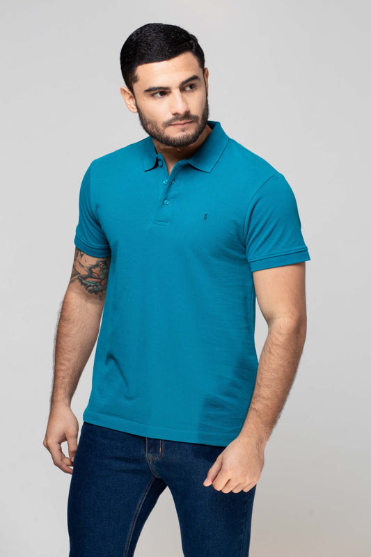 Polo Básica Turquesa