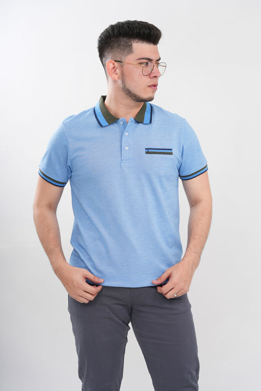TB Polo - 1  50% Algodón 50% Polyester - Azul