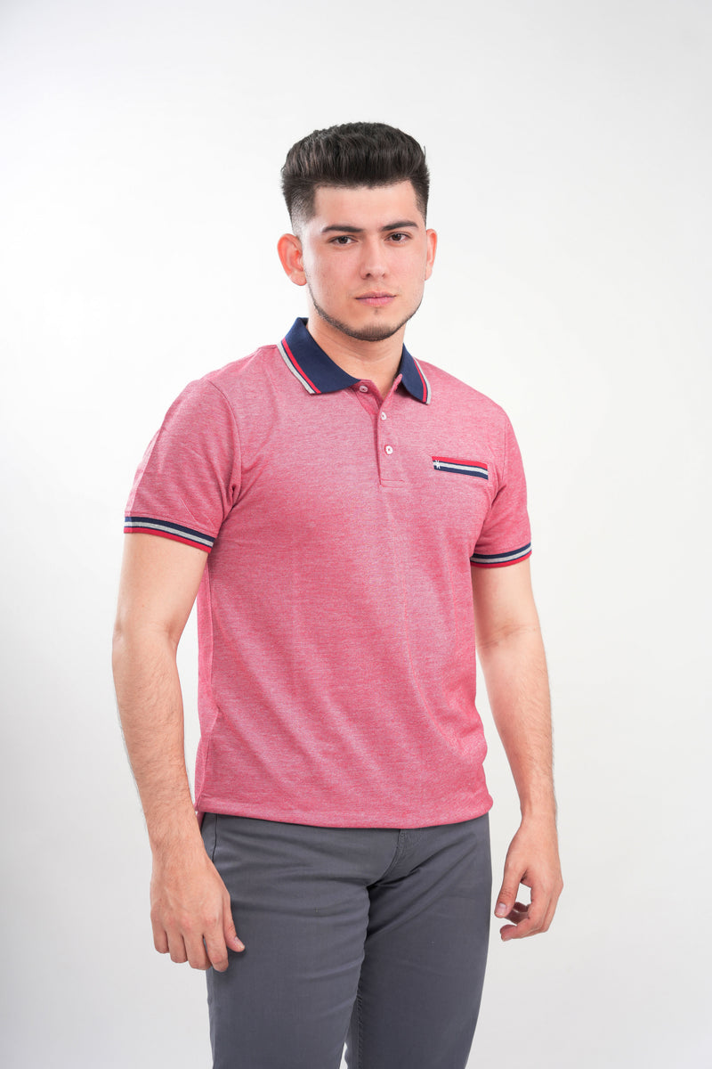 TB Polo - 3  50% Algodón 50% Polyester - Rojo
