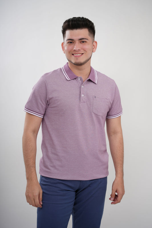 TB Polo - 4  50% Algodón 50% Polyester - Violeta