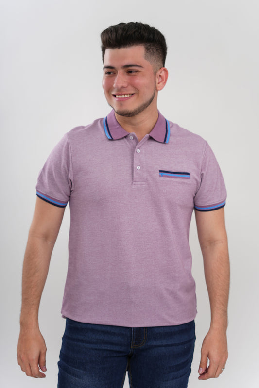 TB Polo - 3  50% Algodón 50% Polyester - Violeta