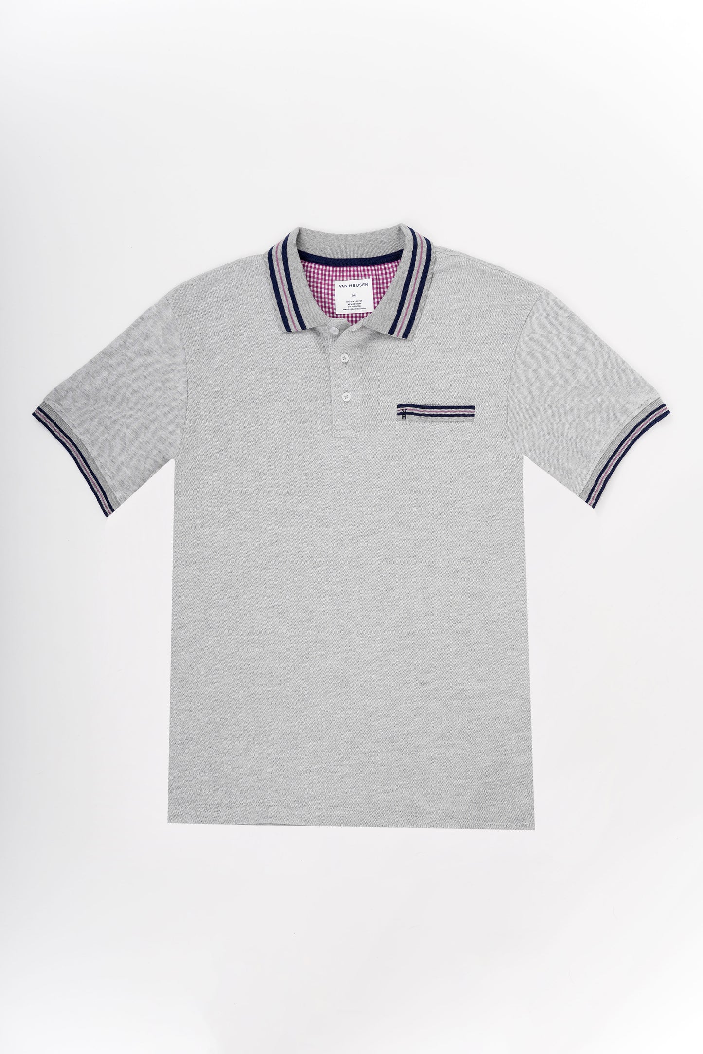TB Polo - 2  46% Algodón 49% Polyester 5% Viscosa - Gris