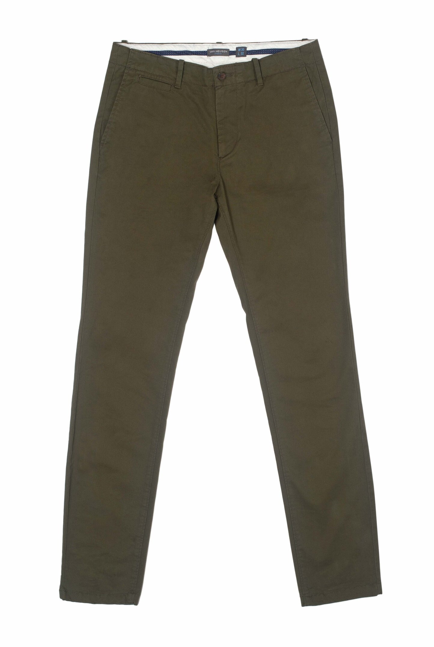 Pantalón Chino Flex Verde Olivo Skinny Fit